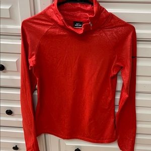 Nike Pro pullover orang snake print